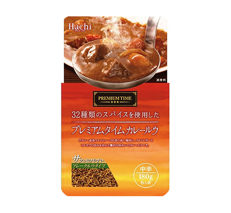 プレミアムタイム グルテンフリーカレールウ 中辛 ハチ食品 Hachi のレトルトカレー レトルト食品