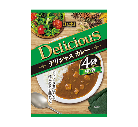 デリシャスカレー 中辛 4P