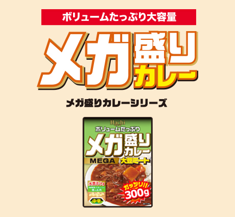 メガ盛りカレー DX 中辛（限定パッケージ）