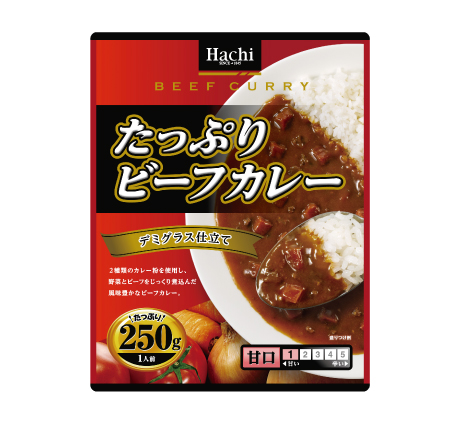 ごろっと牛バラ肉のたっぷりビーフカレー | ハチ食品（Hachi）の 