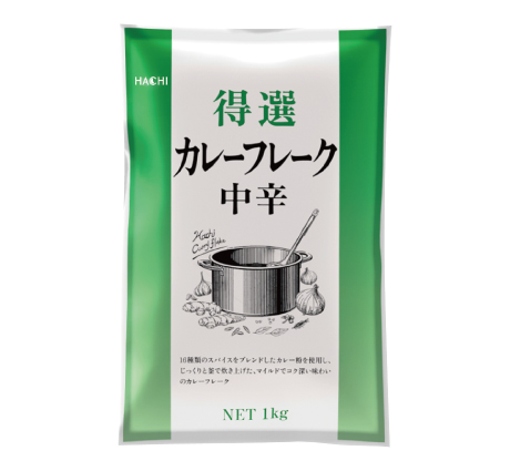 得選カレーフレーク 中辛 1kg