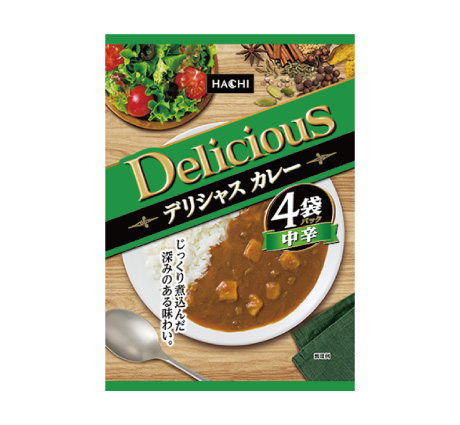 デリシャスカレー 中辛 4P