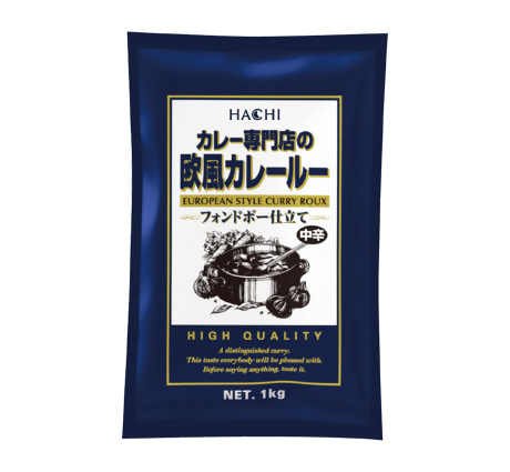 カレー専門店の欧風カレールー 中辛 1kg