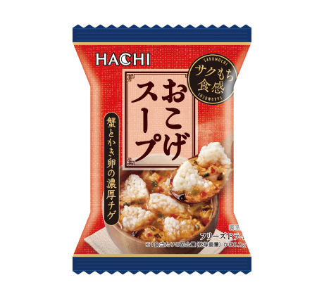 蟹とかき卵の濃厚チゲおこげスープ